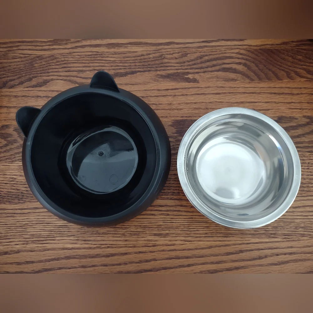 Raised and Tilted Kitten Or Puppy Food Bowls *** Final Price ***